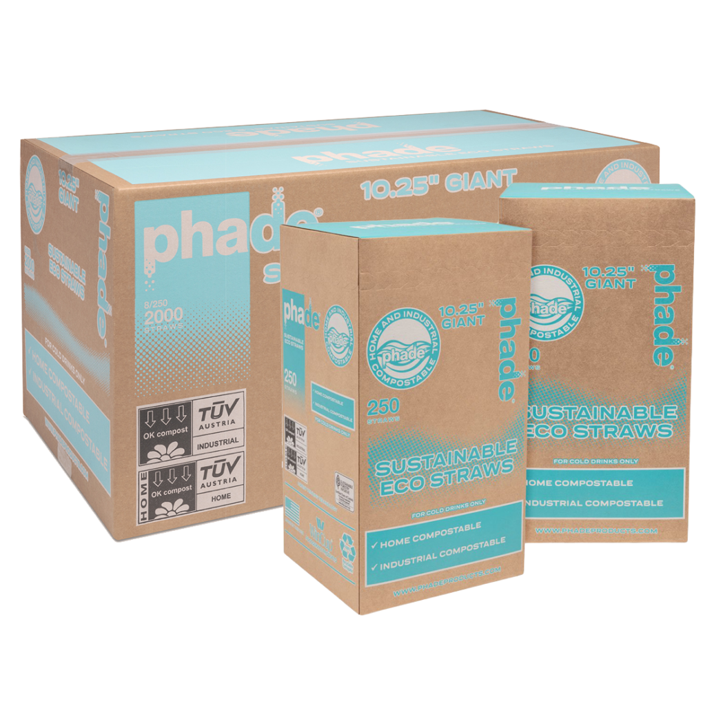 phade drinking straws cartons