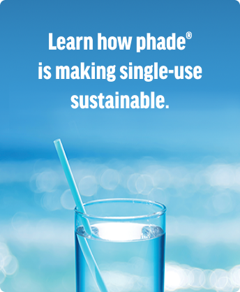 phade sustainable straw in glass