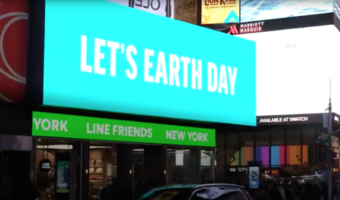 Times Square Earth Day Billboards